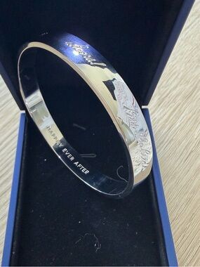 Kate Spade “Happily Ever After” Silver Bangle Bracelet NEW!